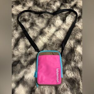 lululemon athletica Pink and Blue Crossbody Bag